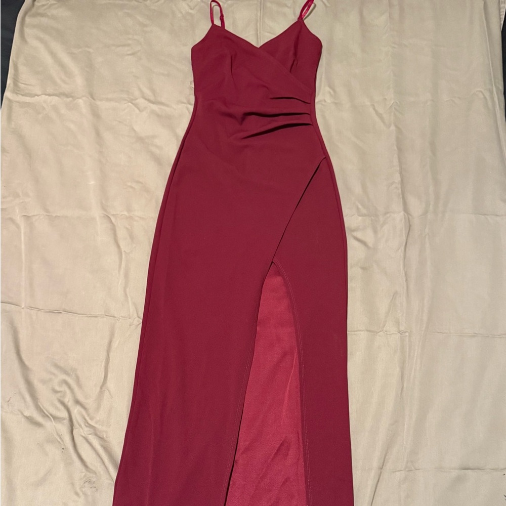 Emerald Sundae Deep Red Dress